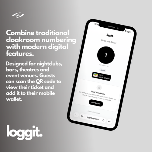 QR Cloakroom Tickets Digital | Apple Wallet & Google Wallet Cloakroom Tags