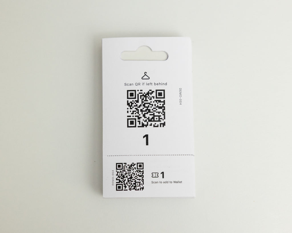 QR Cloakroom Tickets Digital | Apple Wallet & Google Wallet Cloakroom Tags