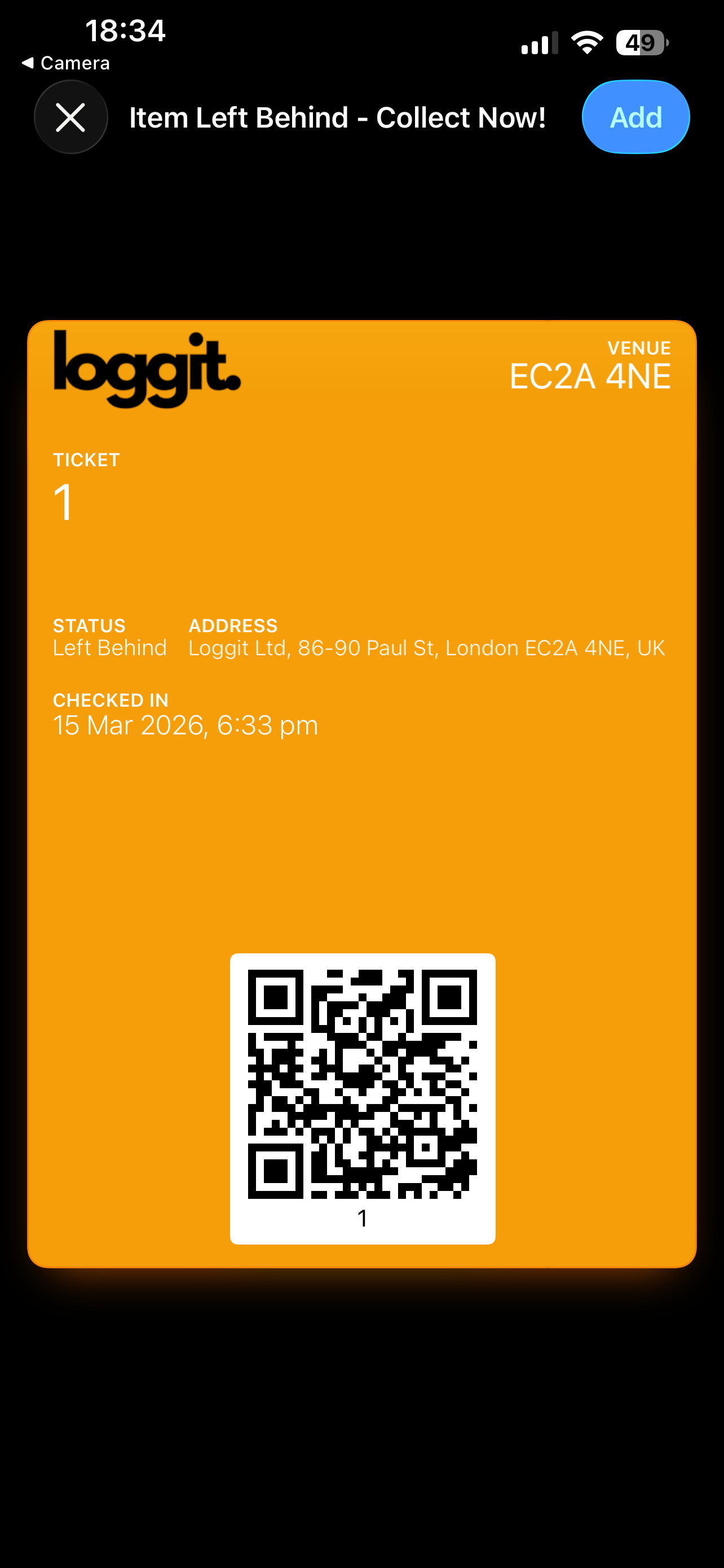 QR Cloakroom Tickets Digital | Apple Wallet & Google Wallet Cloakroom Tags